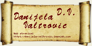 Danijela Valtrović vizit kartica